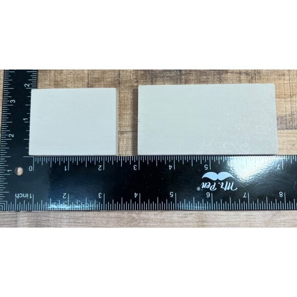 Cat's Meow Vintage Wood Tile Set With Bus Stop Scene Design - Picture 2 of 2